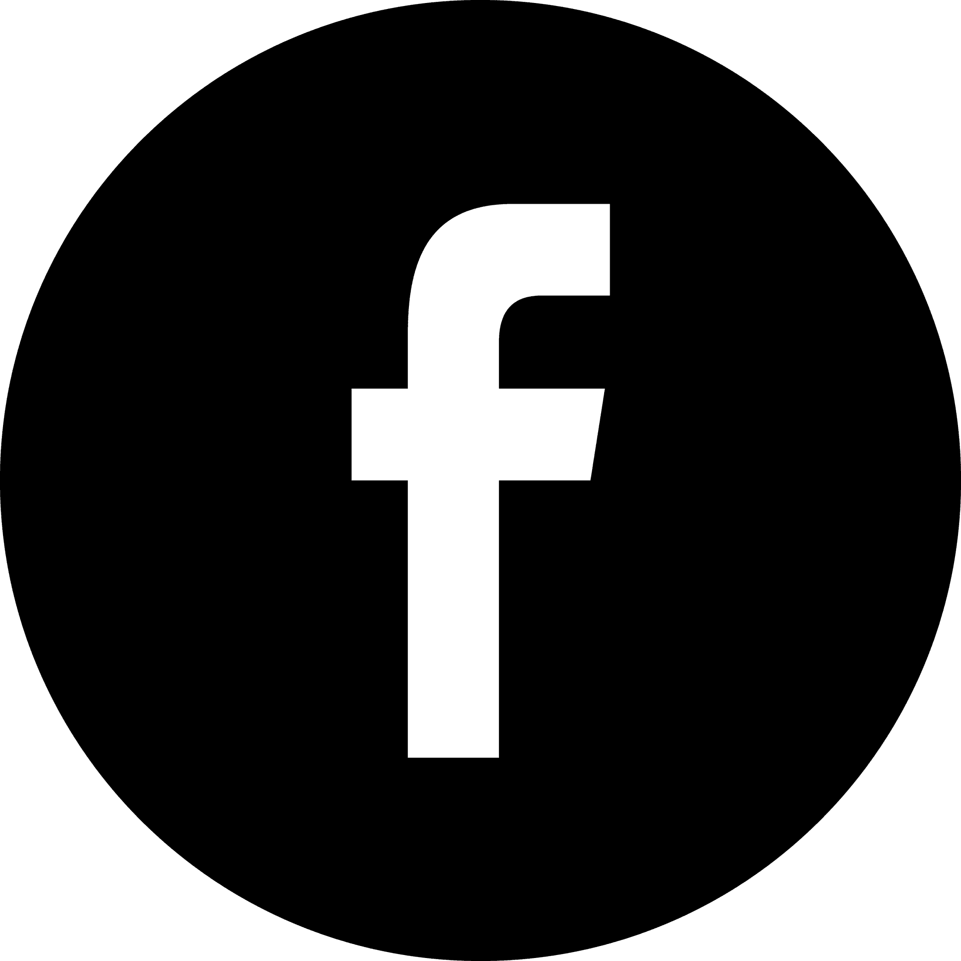 Facebook Logo Black Background PNG Image