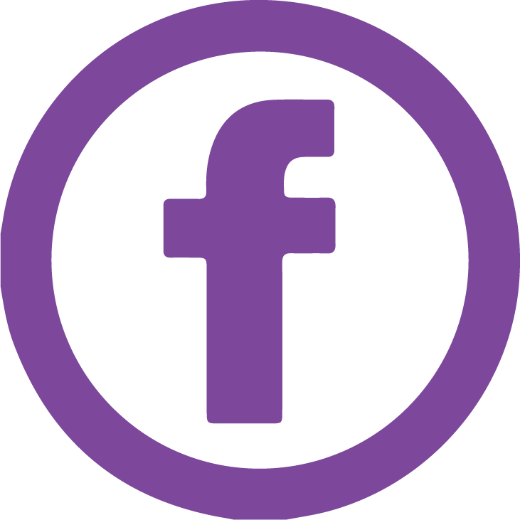 Facebook Logo Purple Background PNG Image