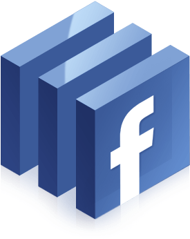 Facebook Logo3 D PNG Image