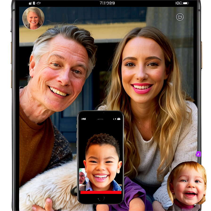 Facetime Family Call Moment Png 06272024 PNG Image