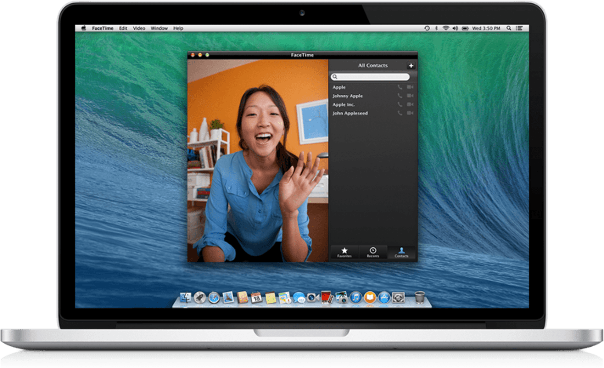 Facetime Video Callon Macbook PNG Image