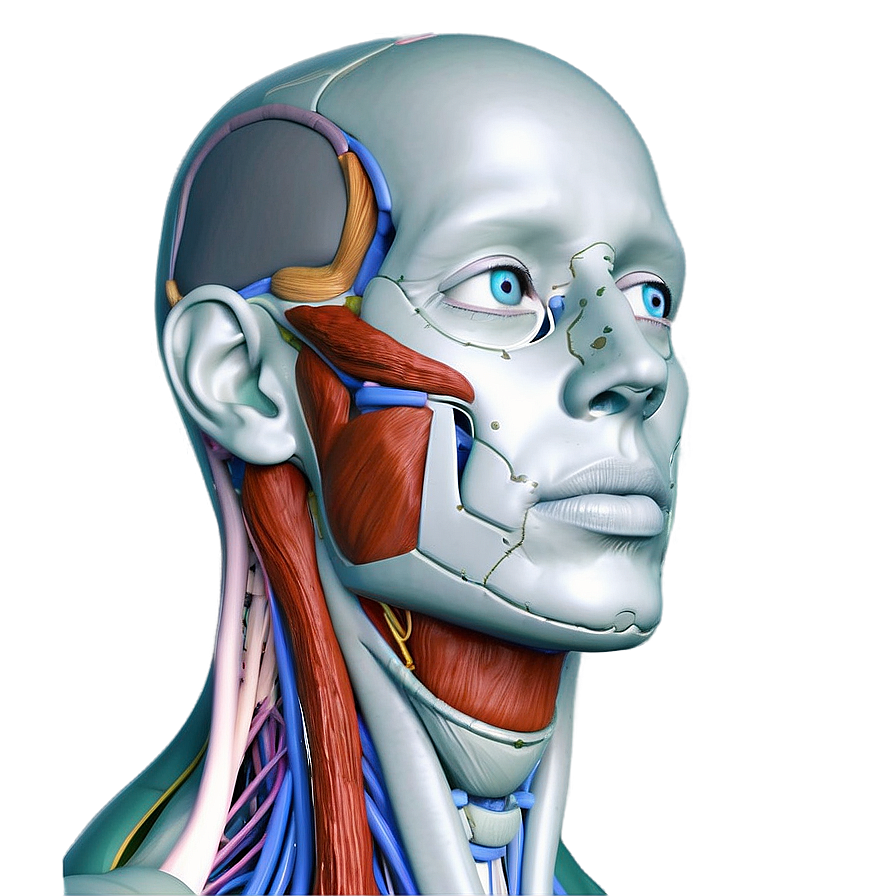 Facial Muscles And Nerves Anatomy Png 06202024 PNG Image