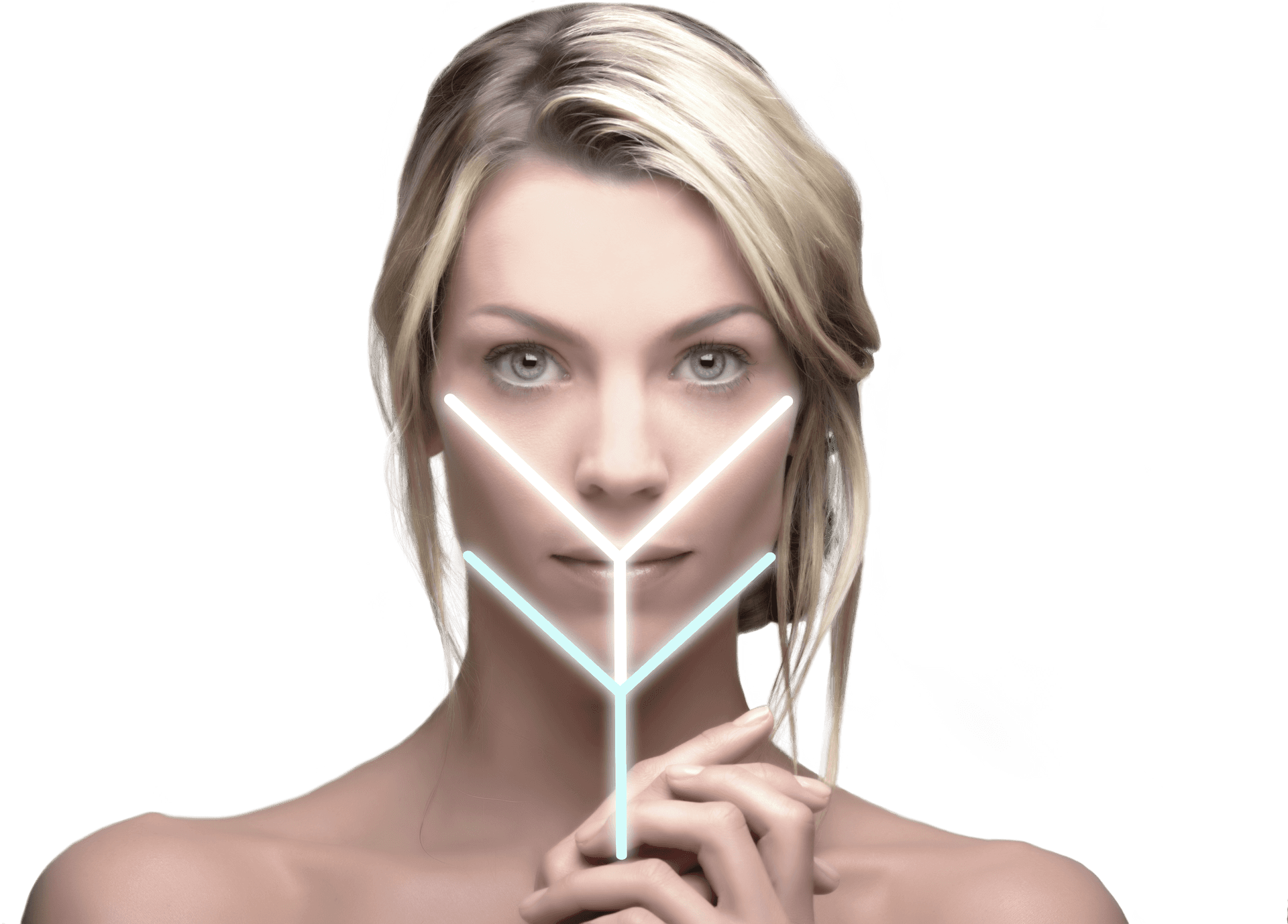 Facial Symmetry Analysis PNG Image