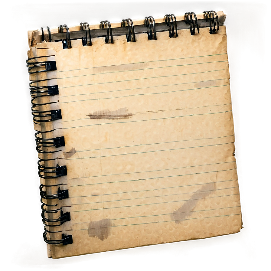 Faded Notebook Paper Png 24 PNG Image