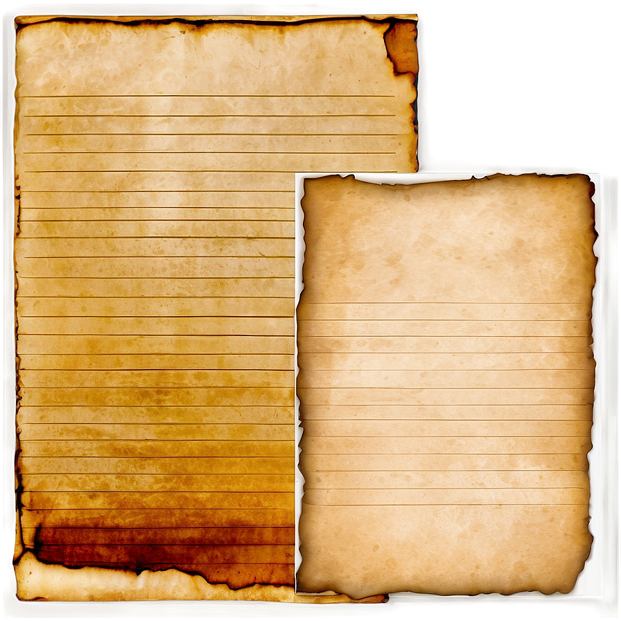 Faded Writing Paper Png Keu PNG Image