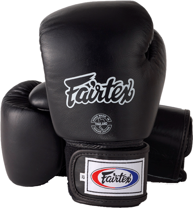 Fairtex Black Boxing Gloves PNG Image