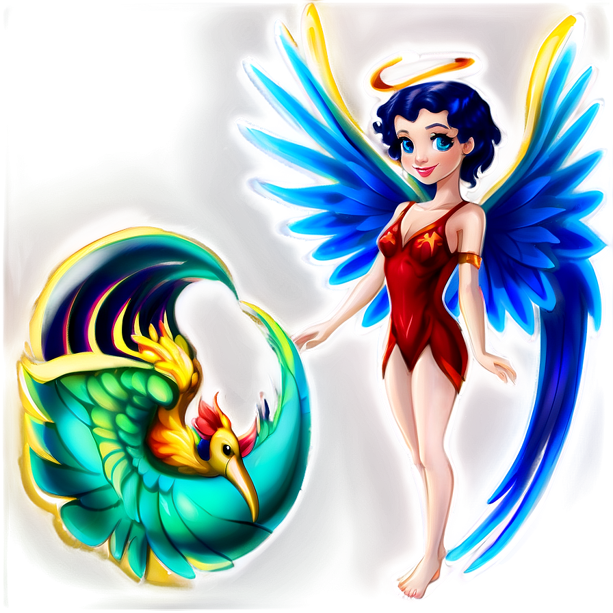 Fairy And Phoenix Png 05062024 PNG Image