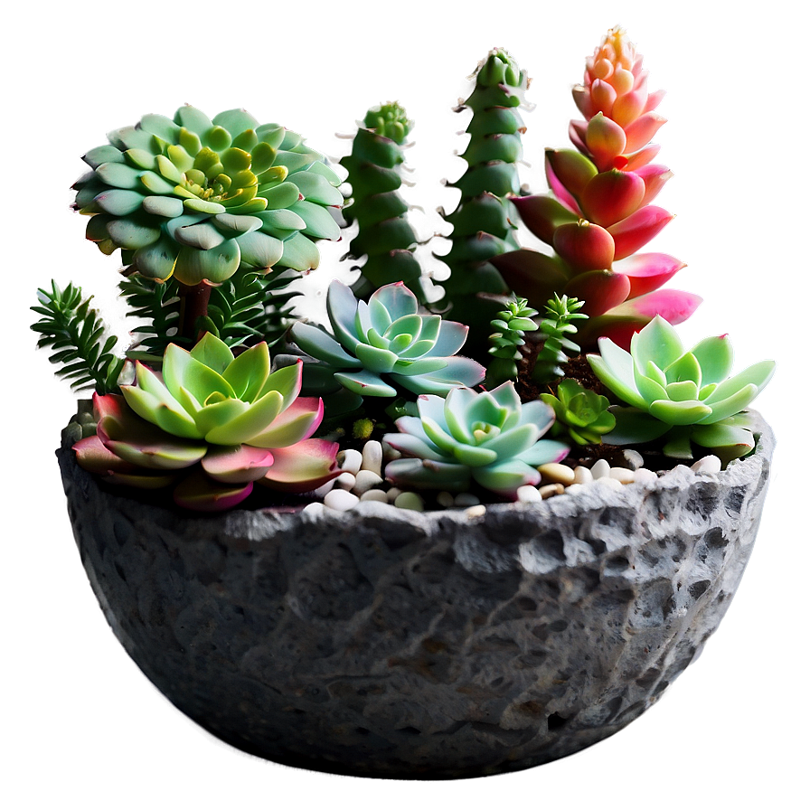 Fairy Garden Succulents Png Hvs15 PNG Image