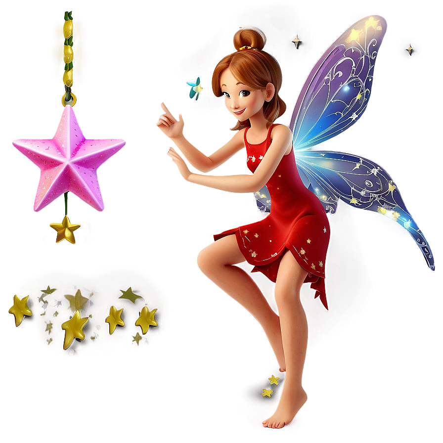 Fairy Holding Star Png Lnj PNG Image