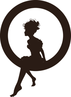 Fairy Silhouette Profile PNG Image