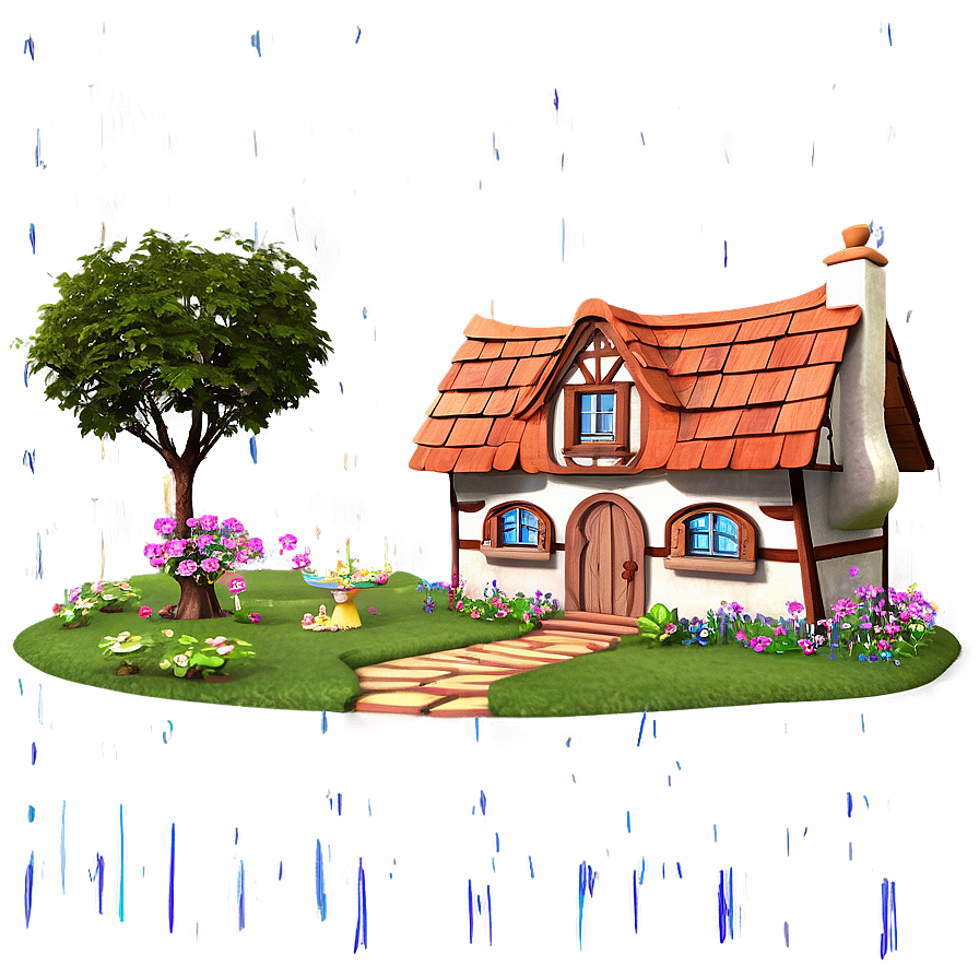 Fairy Tale Cottage Scene Png 31 PNG Image