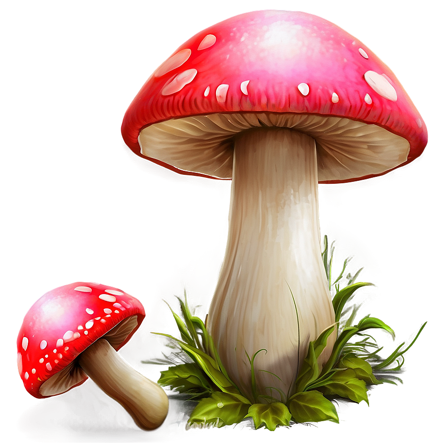 Fairy Tale Mushrooms Png Cdq83 PNG Image