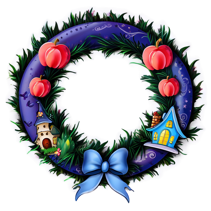 Fairy Tale Themed Wreath Png Fev PNG Image