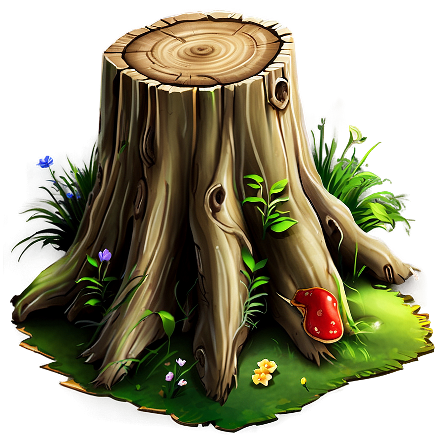 Fairy Tale Tree Stump Png Tsw PNG Image