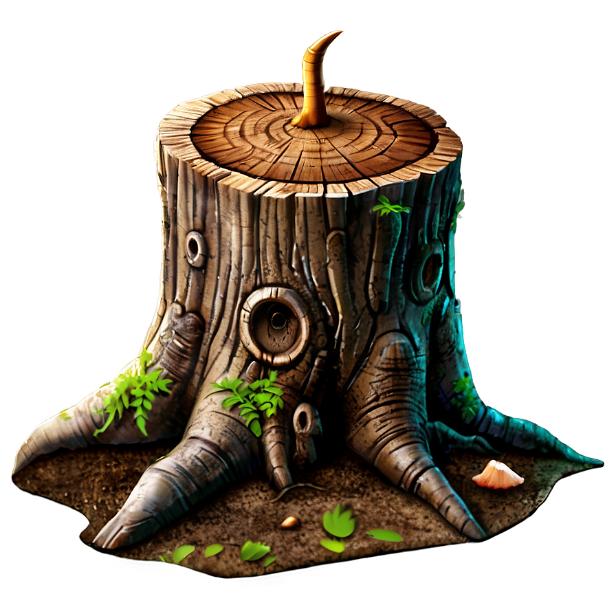 Fairy Tale Tree Stump Png Vyq83 PNG Image