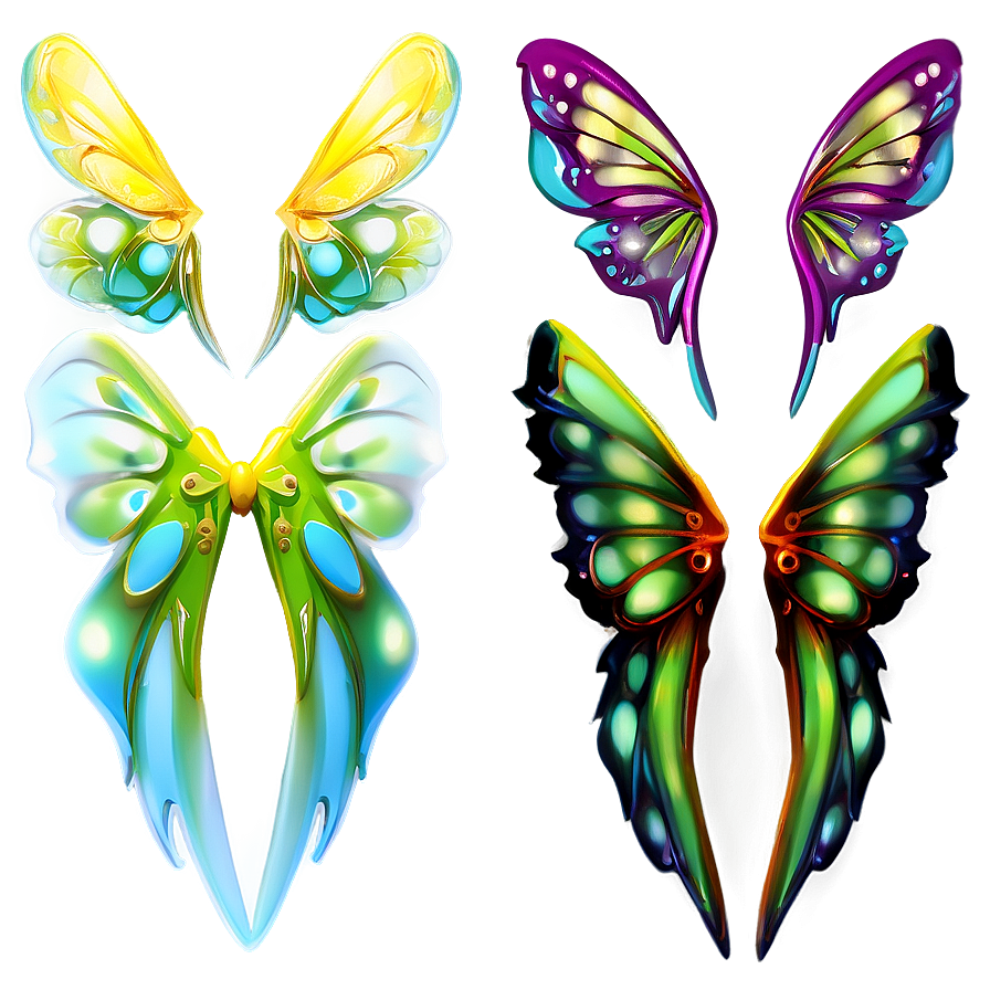 Fairy Wings For Fantasy Characters Png Ooi80 PNG Image