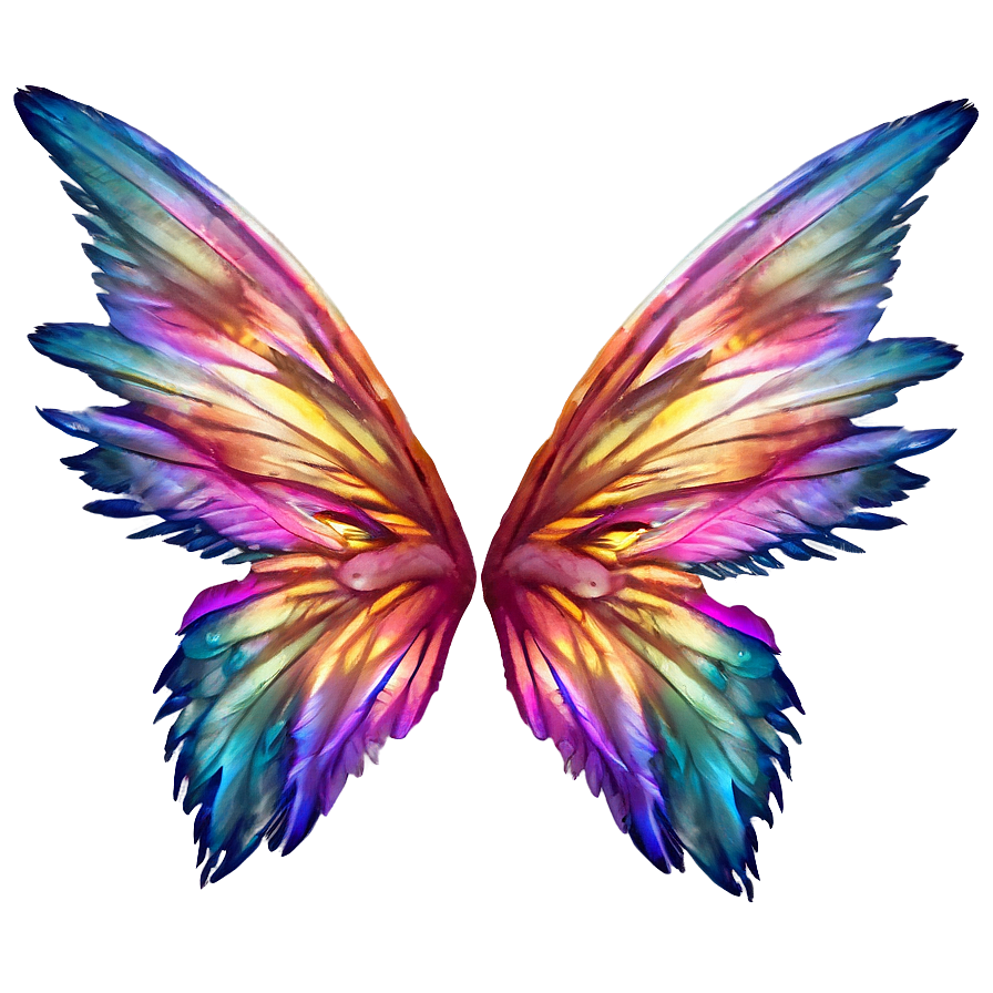 Fairy Wings With Feather Details Png 05252024 PNG Image