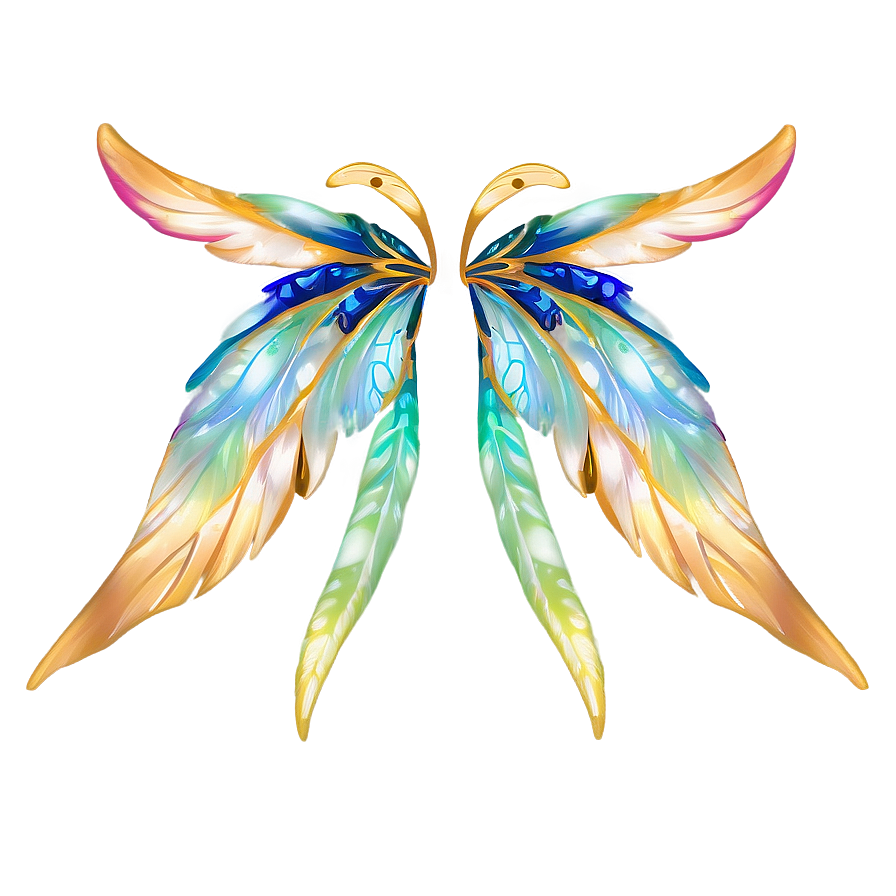 Fairy Wings With Feather Details Png 05252024 PNG Image