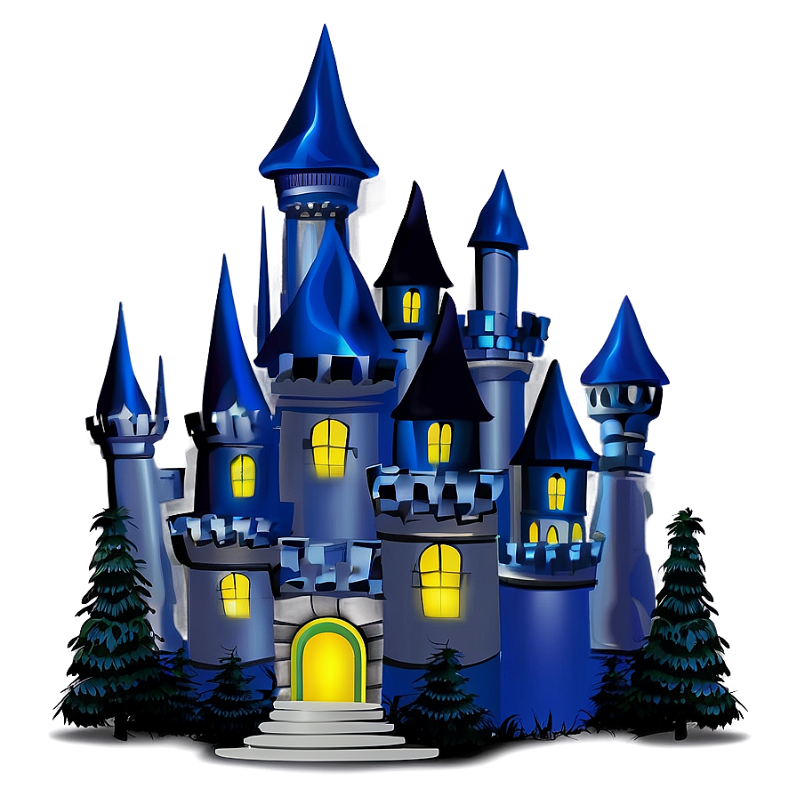 Fairytale Castle Night Png Fkp17 PNG Image