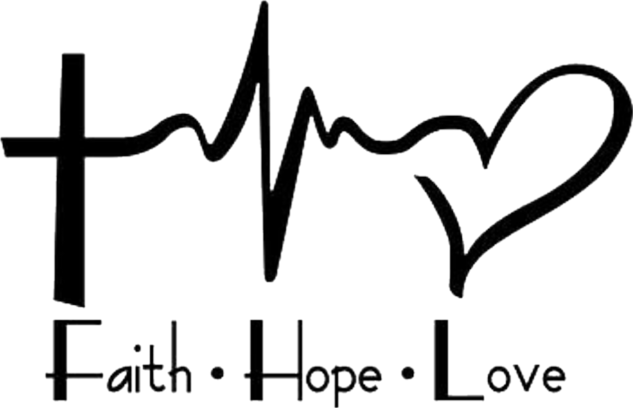 Faith Hope Love Heartbeat Graphic PNG Image