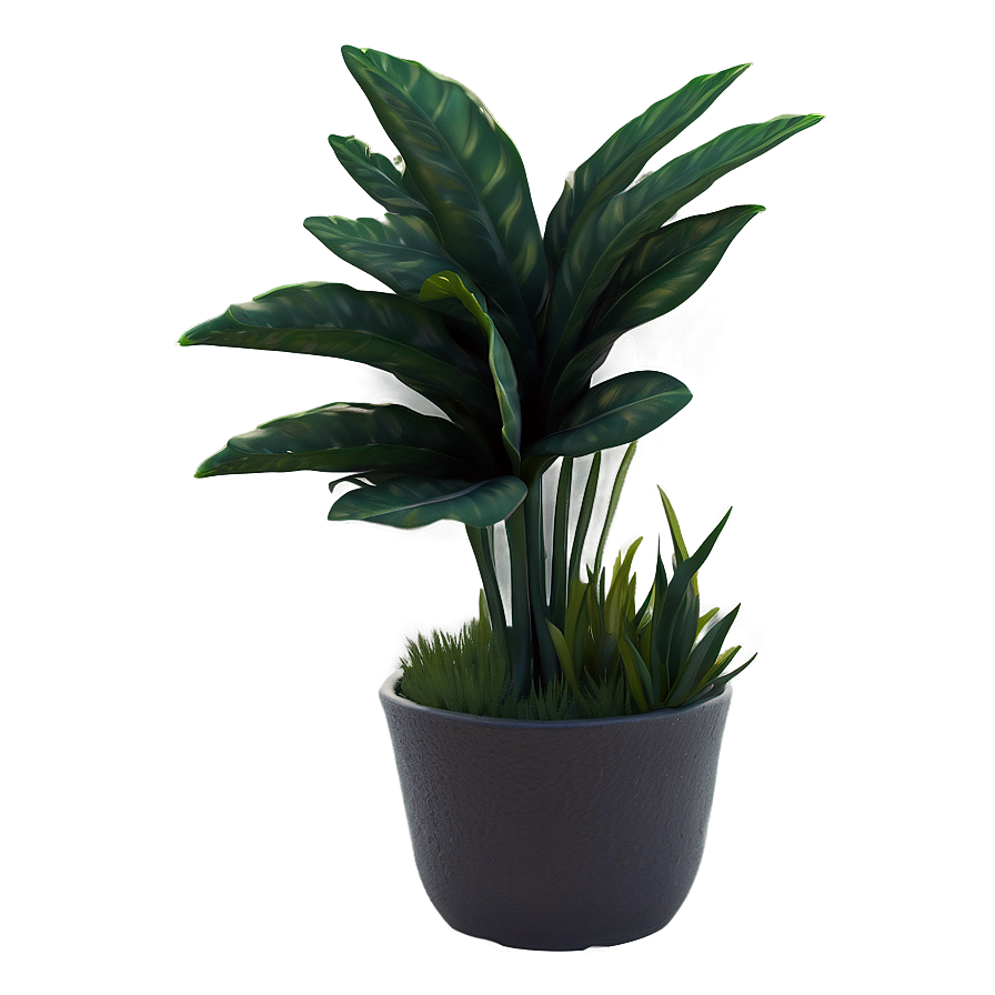 Fake Plant With Flowers Png Awg39 PNG Image