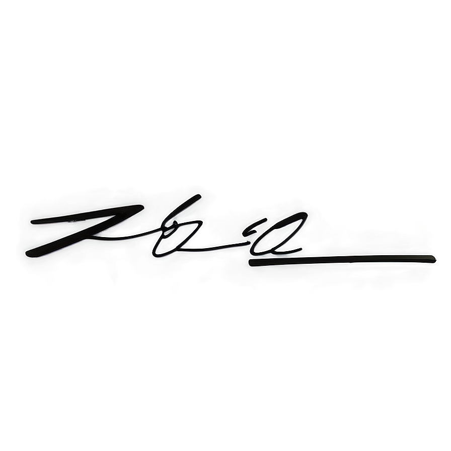 Fake Signature A PNG Image