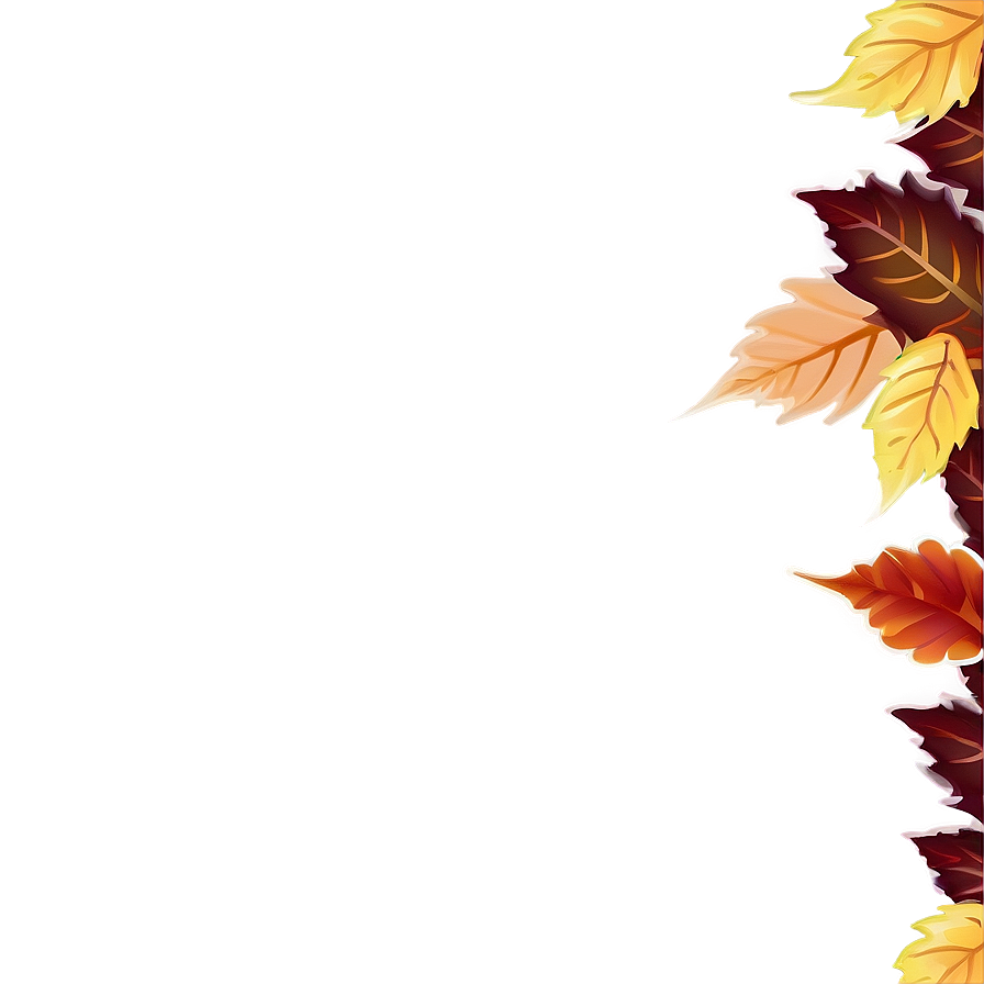 Fall Leaf Border Png 05252024 PNG Image