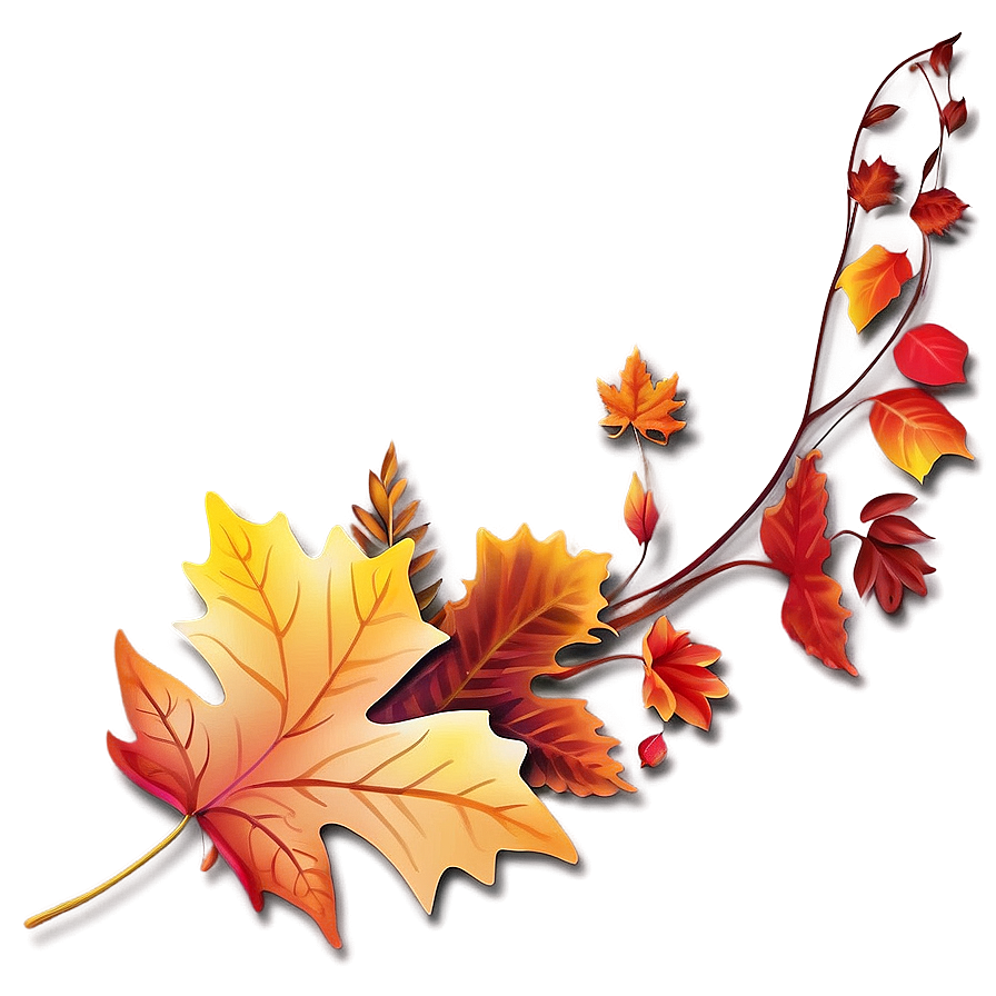 Fall Leaf Border Png Mtu98 PNG Image