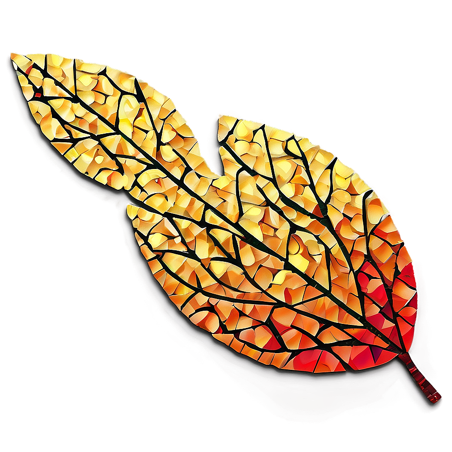 Fall Leaf Mosaic Png 05252024 PNG Image