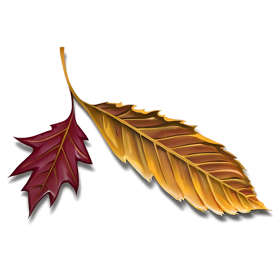 Fall Leaf With Shadow Png Jhc76 PNG Image