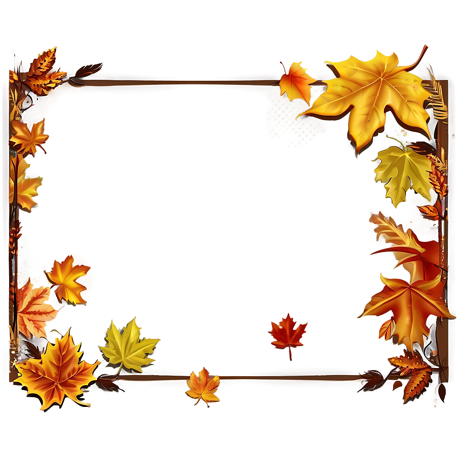 Fall Leaves Frame Png 53 PNG Image