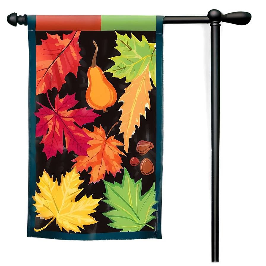 Fall Leaves Garden Flag Png 33 PNG Image