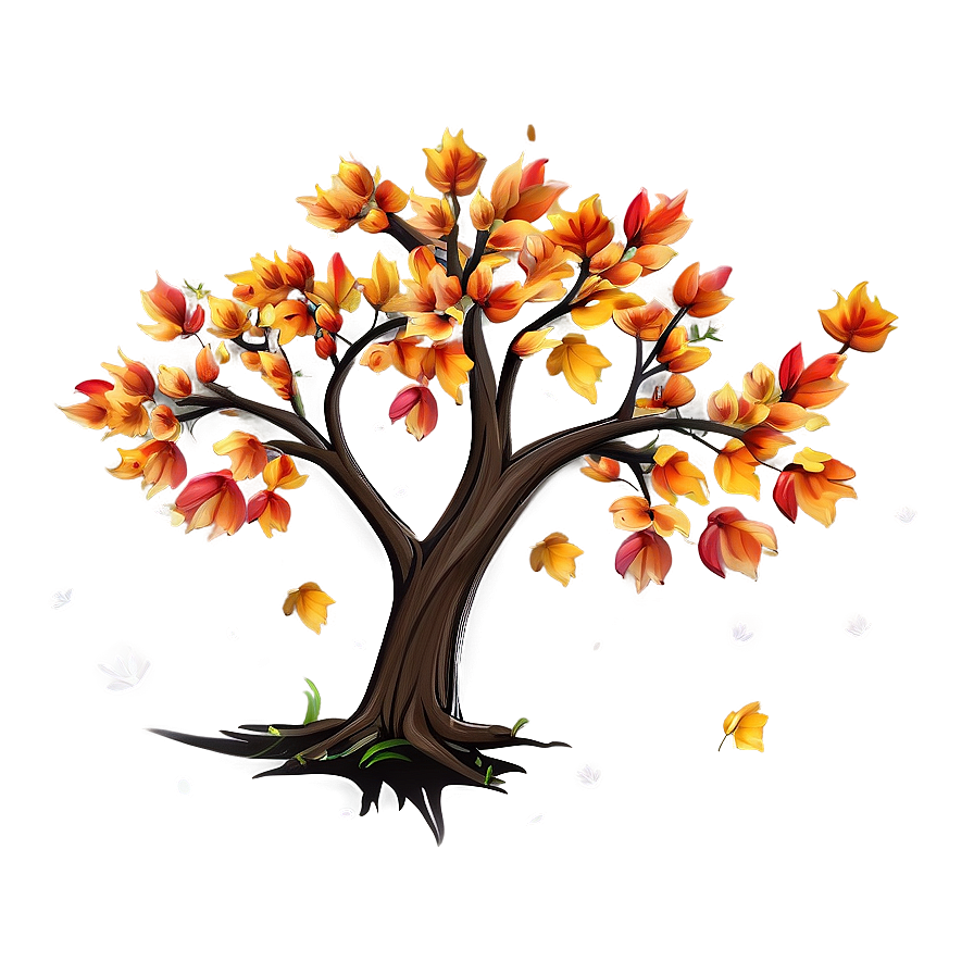 Fall Tree Artwork Png 72 PNG Image