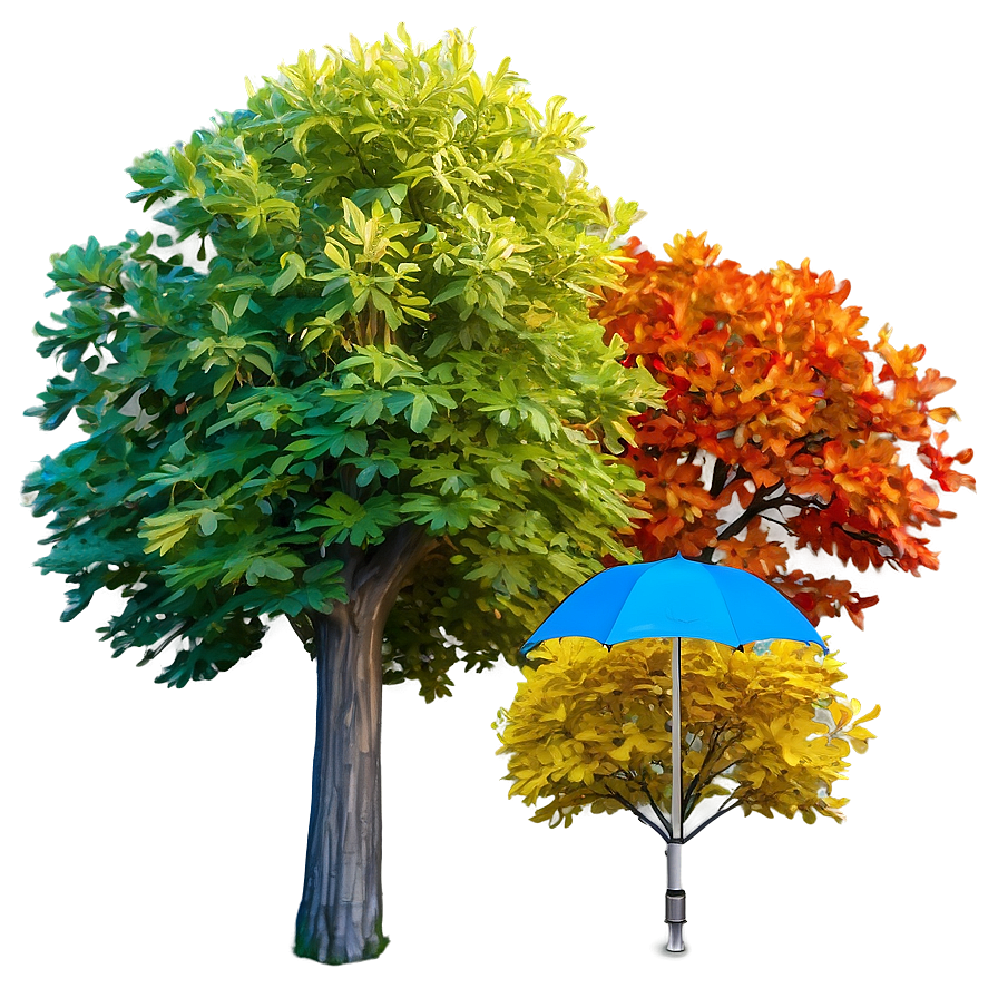 Fall Trees Against Blue Sky Png Mli77 PNG Image