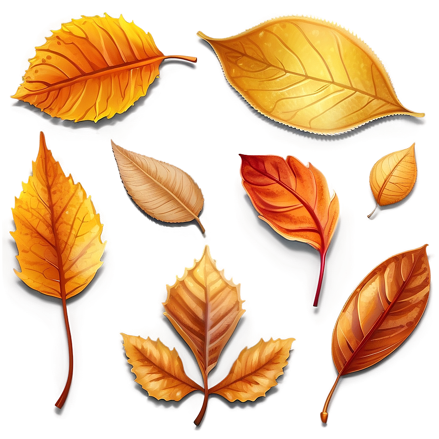 Fallen Leaves Clipart Collection Png Qjw12 PNG Image