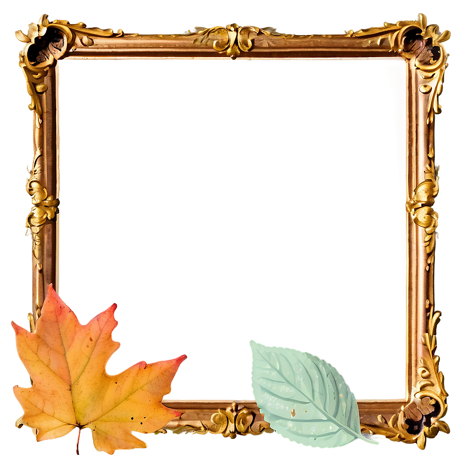 Fallen Leaves Frame Png Jli PNG Image