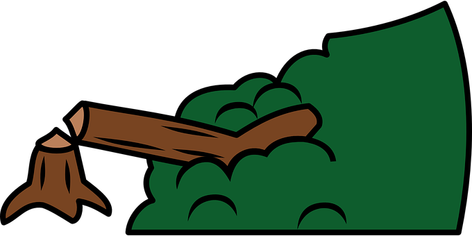 Fallen_ Tree_ Branch_ Vector_ Graphic PNG Image