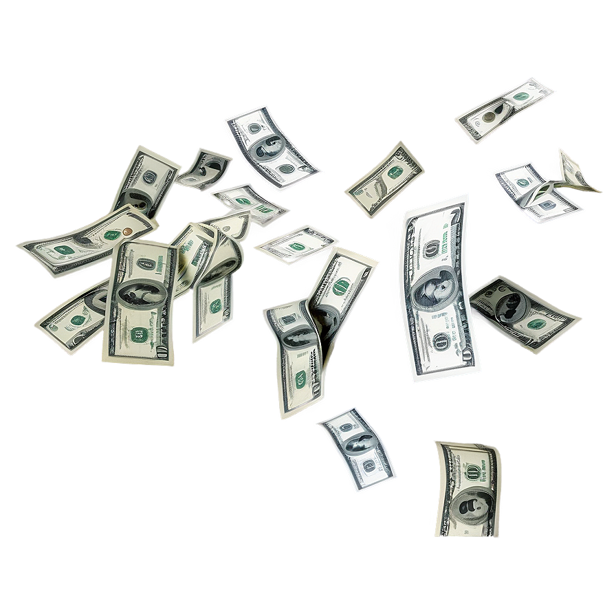 Falling Dollars Png 05252024 PNG Image