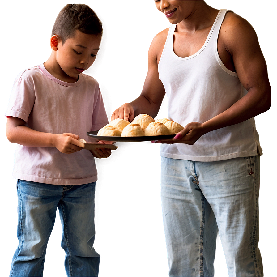 Family Baking Together Png Mht PNG Image