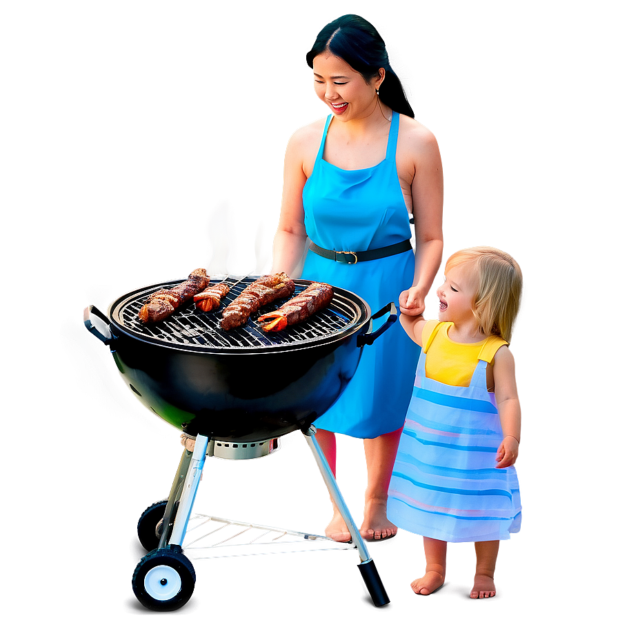 Family Bbq Party Png Mof PNG Image