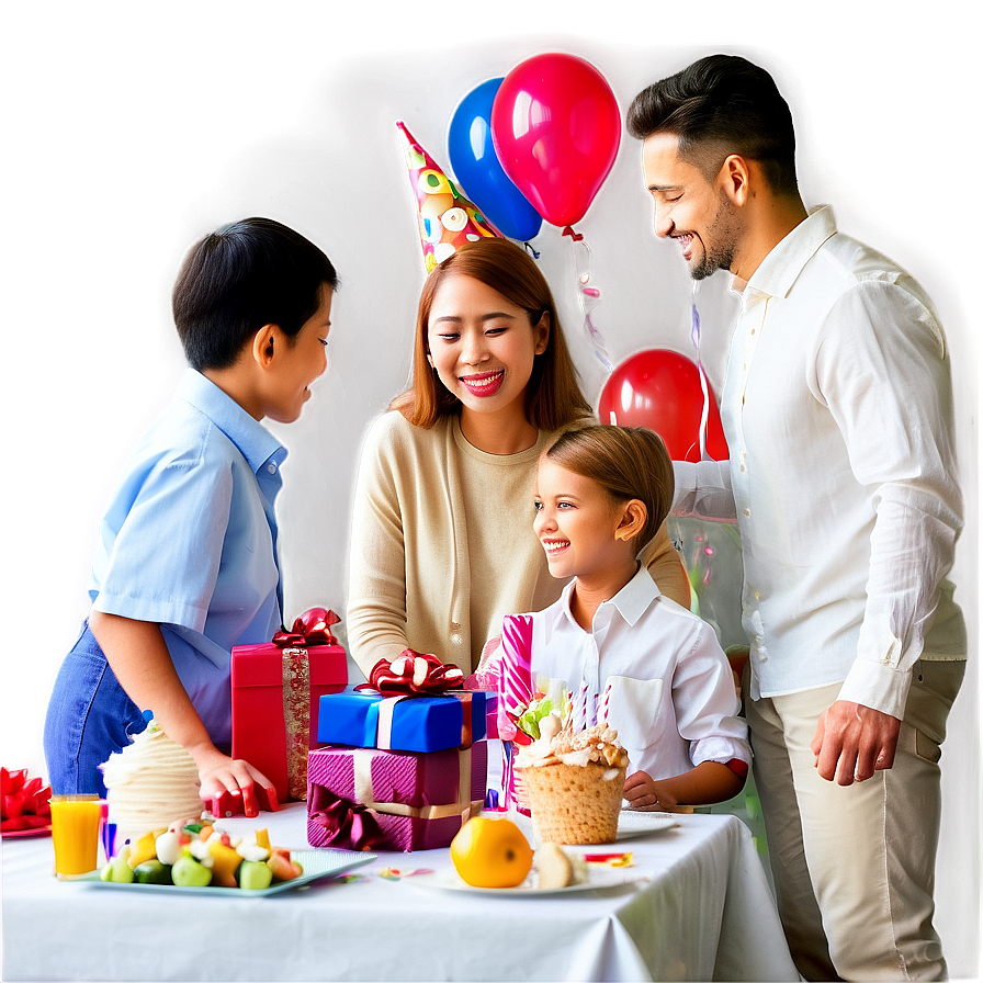 Family Birthday Party Png 06252024 PNG Image