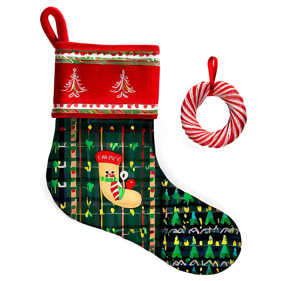 Family Christmas Stocking Set Png Jyu15 PNG Image