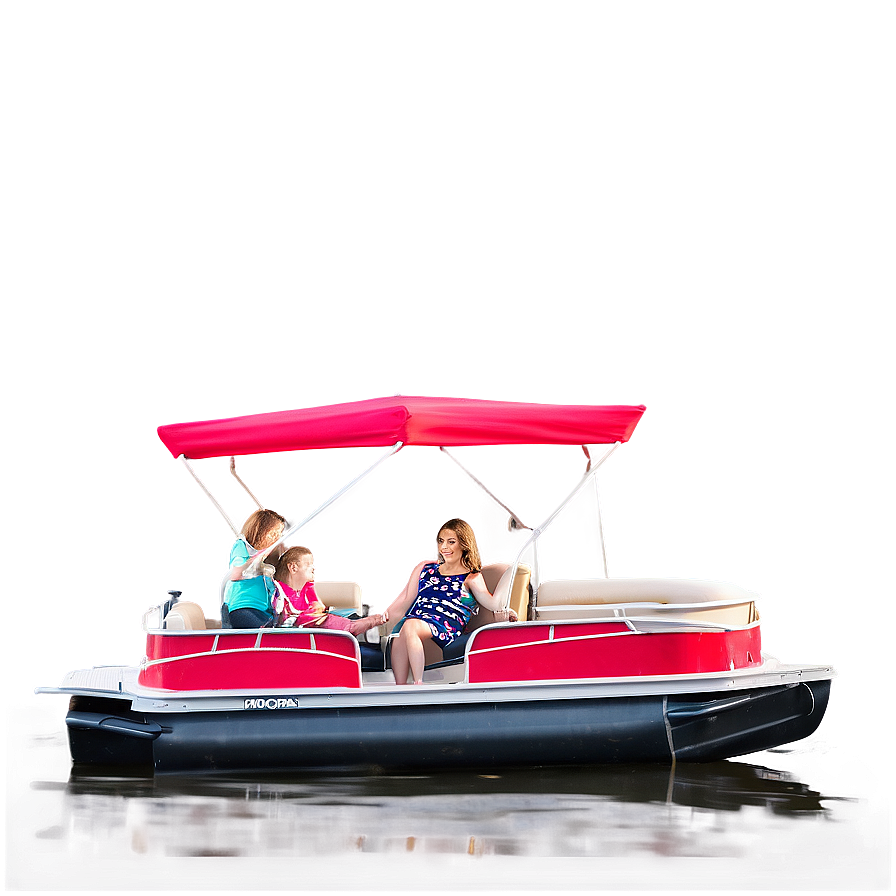 Family Fun On A Pontoon Boat Png Opu PNG Image