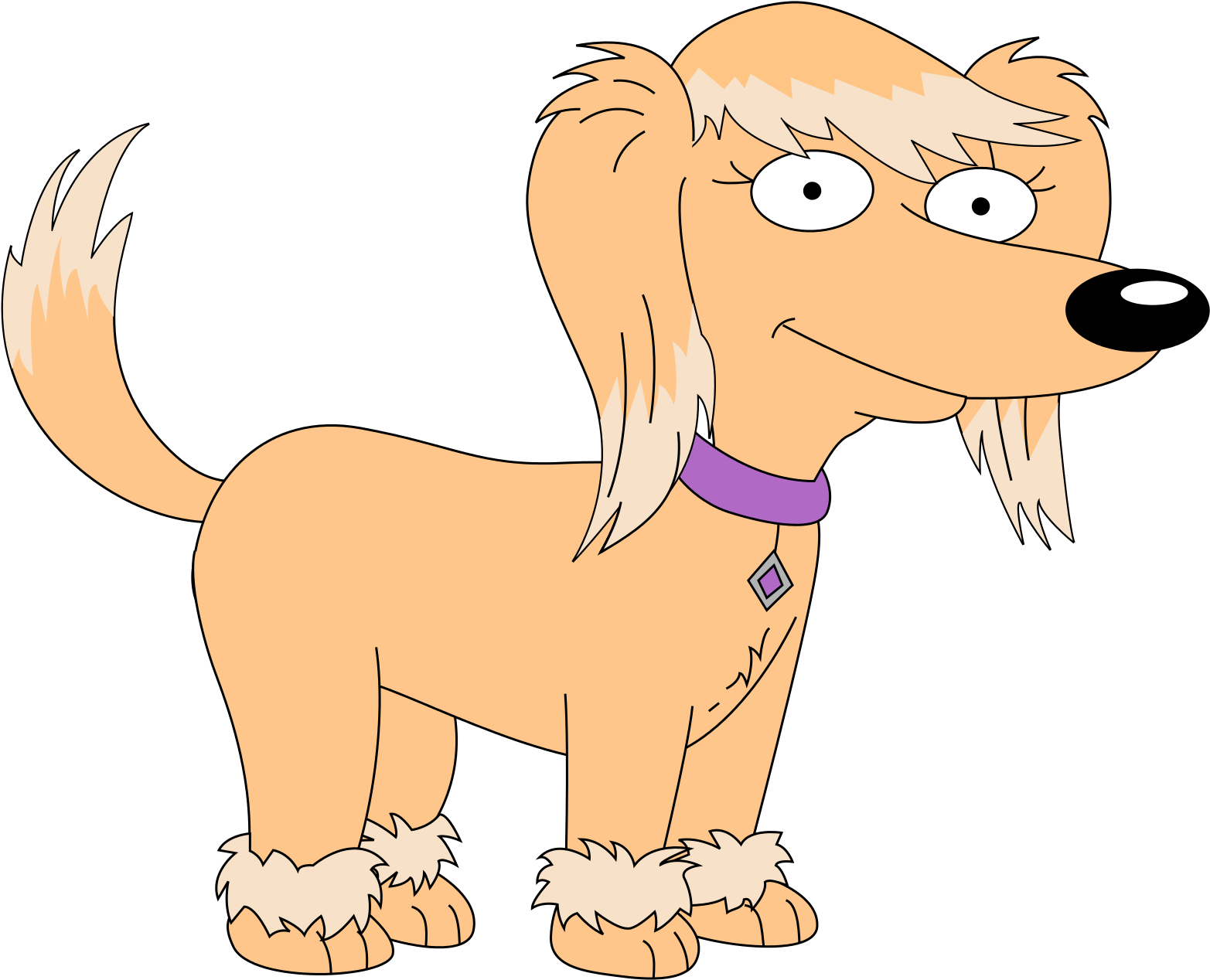 Family Guy Cartoon Dog PNG Image