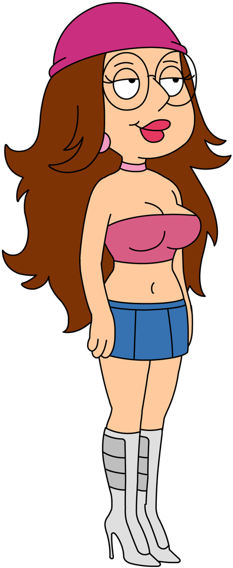 Family Guy Character Megin Pink Hatand Boots PNG Image