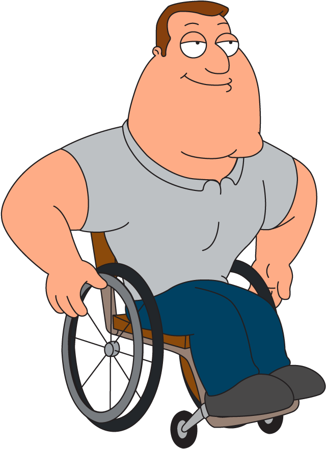 Family Guy Characterin Wheelchair PNG Image