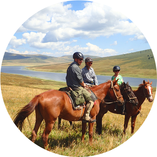 Family_ Horseback_ Riding_ Adventure PNG Image