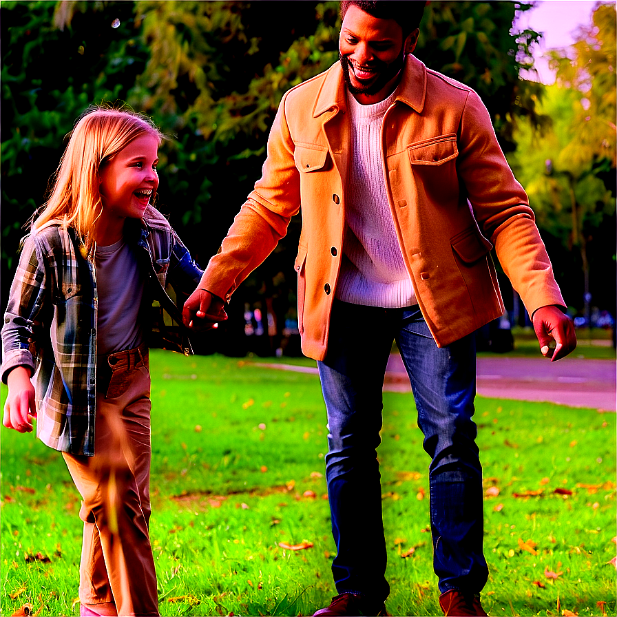 Family Playing In The Park Png 05042024 PNG Image