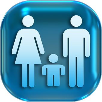 Family Restroom Sign Icon PNG Image