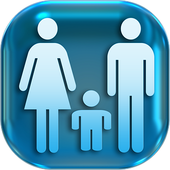 Family Restroom Sign Icon PNG Image